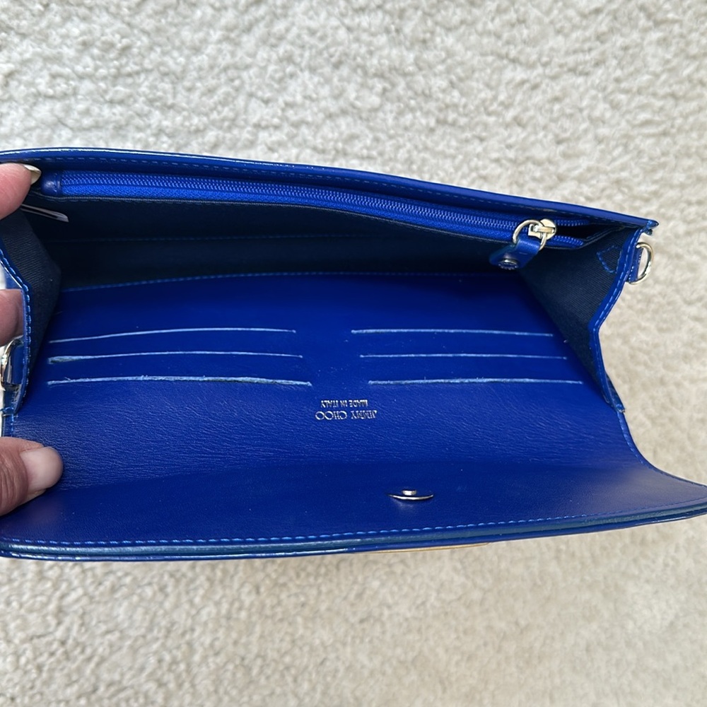 Jimmy Choo Patent Leather Clutch / Crossbody - Picture 7 of 17